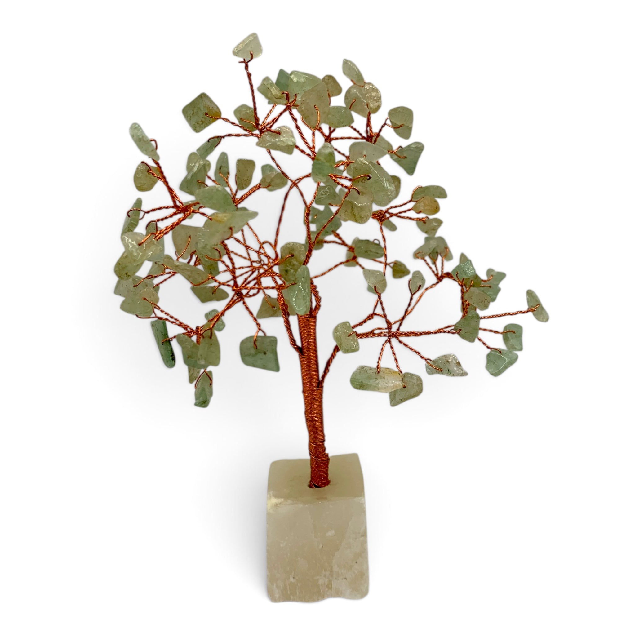 Gemstone Tree - Green Aventurine with Selenite Base